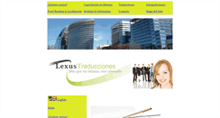 Desktop Screenshot of lexustraducciones.cl